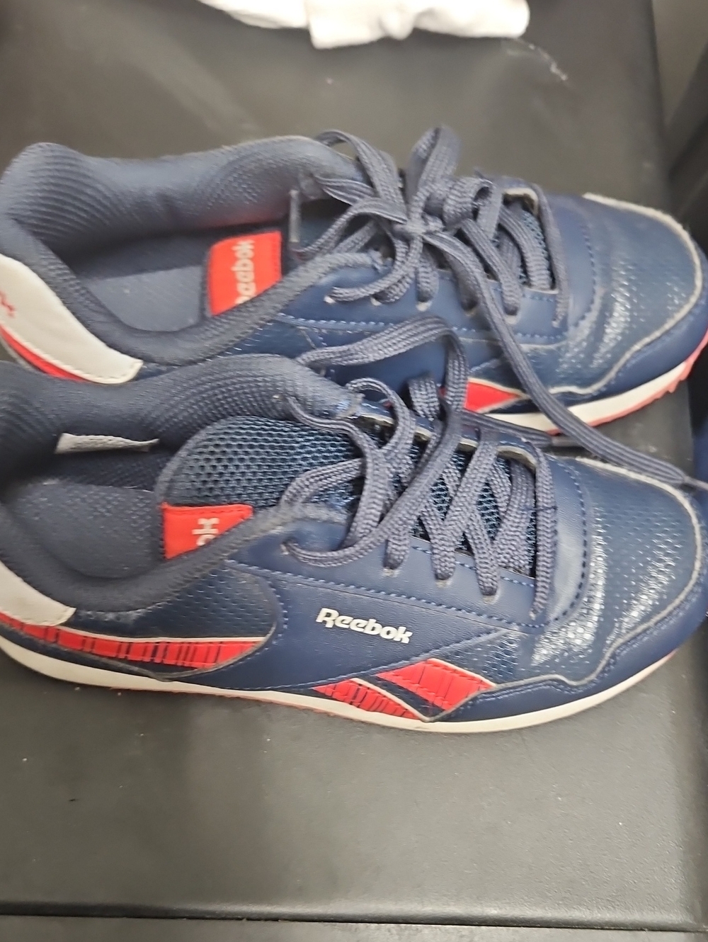 Reebok Kids Navy and Red Athletic Sneakers